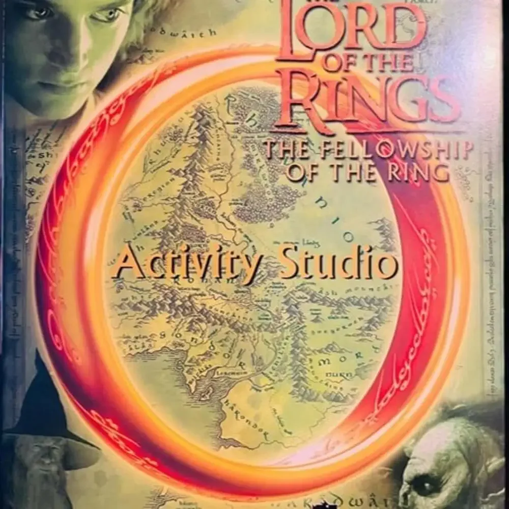Vintage Lord of the Rings Fellowship Ring Activity Studio PC CD-ROM 2000 Big Box